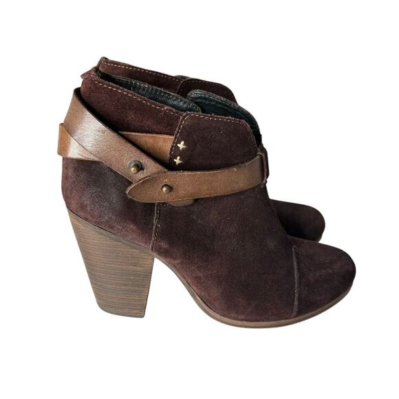 Rag & Bone Harrow Suede Boot Dark Brown Size 6.5 - Picture 1 of 5